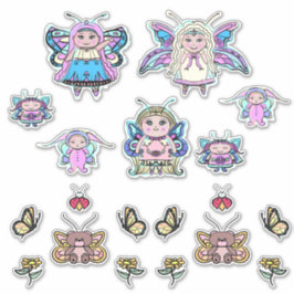 Pegatina Pequeña mariposa de hadas fijada por Renee lavoie