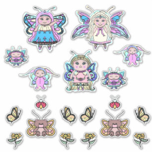 Pegatina Pequeña mariposa de hadas fijada por Renee lavoie