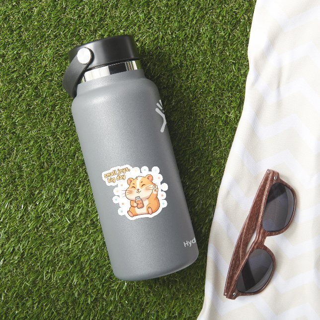 Pegatina Pequeñas Alegrías Gran Día – Estética de Hámster A (HydroFlask Insitu)