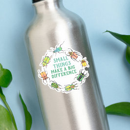 Pegatina Pequeñas cosas marcan una gran diferencia entre lo