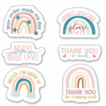 Pequeñas empresas adoran el arcoiris Gracias Pegat