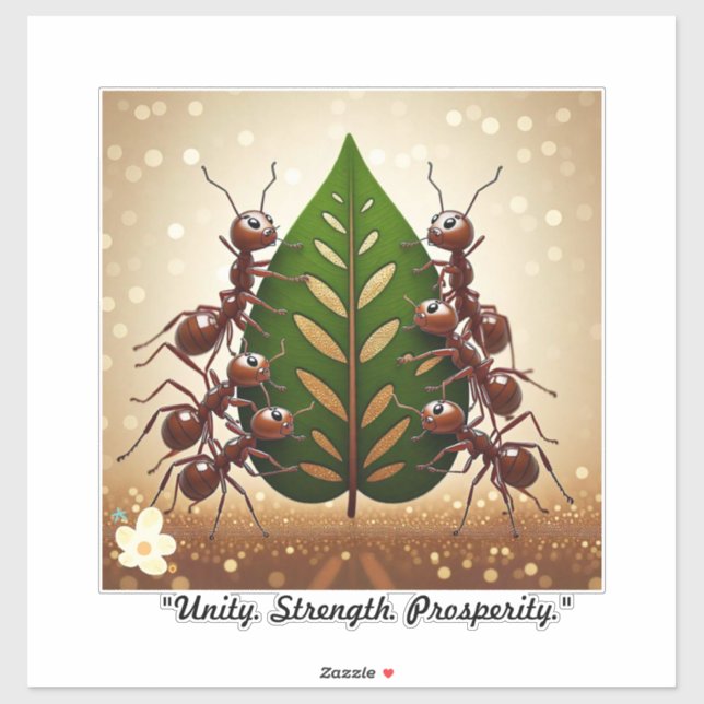 Pegatina "Pequeñas maravillas unidas" (Hoja)