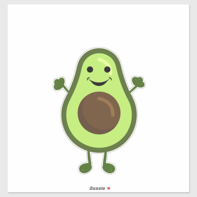 Pegatina Pequeño aguacate (Hoja)