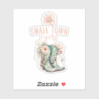 Pegatina Pequeño pueblo Chica País Boho Vibe