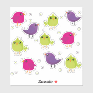 Pegatina Pequeños pájaros