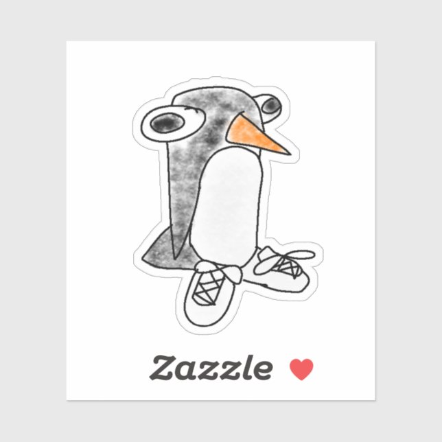 Pegatina Percy Penguin Die-Cut Vinyl Sticker (Hoja)