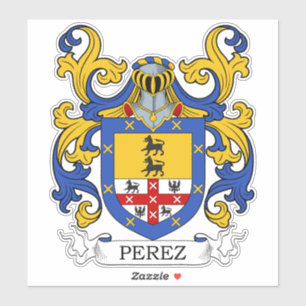 Pegatina Perez Family Crest