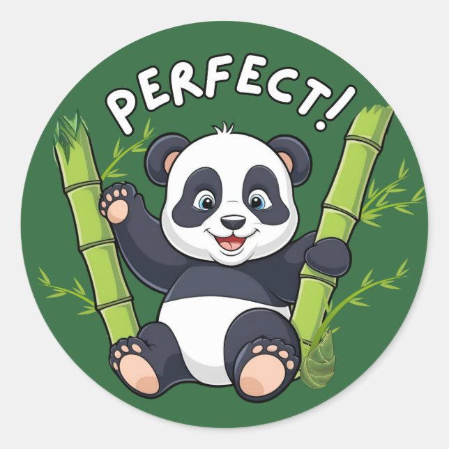 Pegatina perfecto, Pegatinas Panda (Anverso)