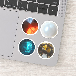 Pegatina Perla y gemas