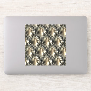 Pegatina Perlas doradas