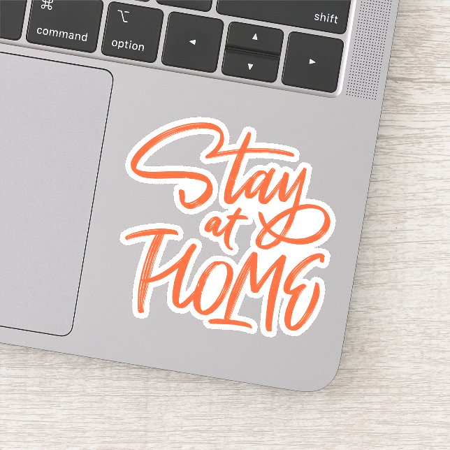 Pegatina Permanecer en casa (Detalle)