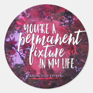 Pegatina permanente de fijación