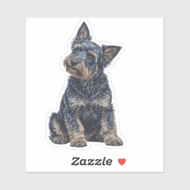 Pegatina Perro (Hoja)