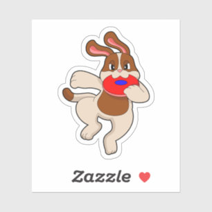 Pegatina Perro al jugar