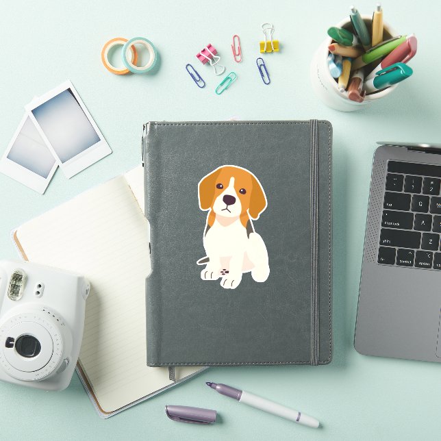 Pegatina Perro Beagle Cute (Funda para iPad)