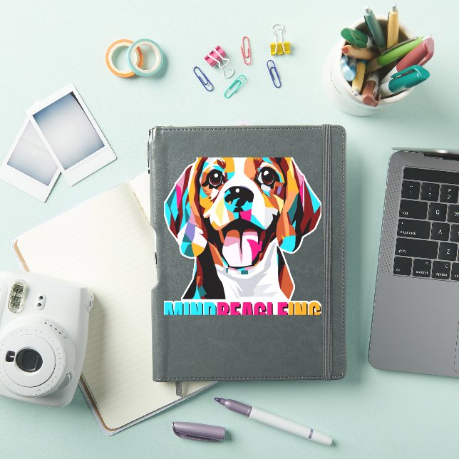 Pegatina Perro Beagle Mindbeagleing (Funda para iPad)