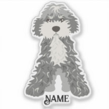 Perro blanco y gris personalizado