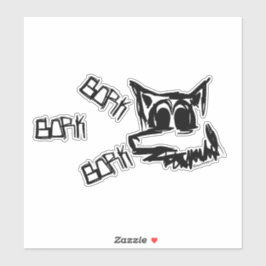 Pegatina Perro Bork Bork