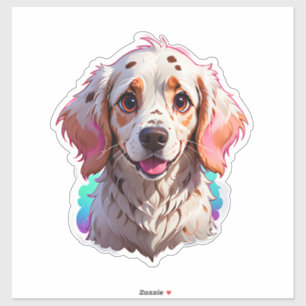 Pegatina Perro Cute