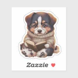 Pegatina Perro de Montaña Suizo Kawaii Lindo
