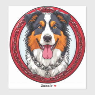 Pegatina Perro de raza pura genial