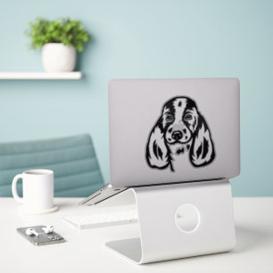 Pegatina Perro del Hound Basset