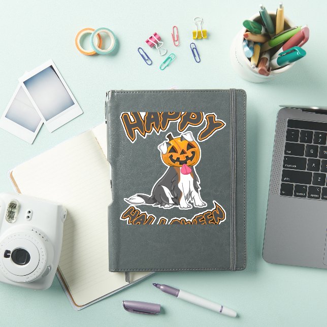 Pegatina Perro Halloween T ShirtHappy Halloween Perro T Shi (Funda para iPad)