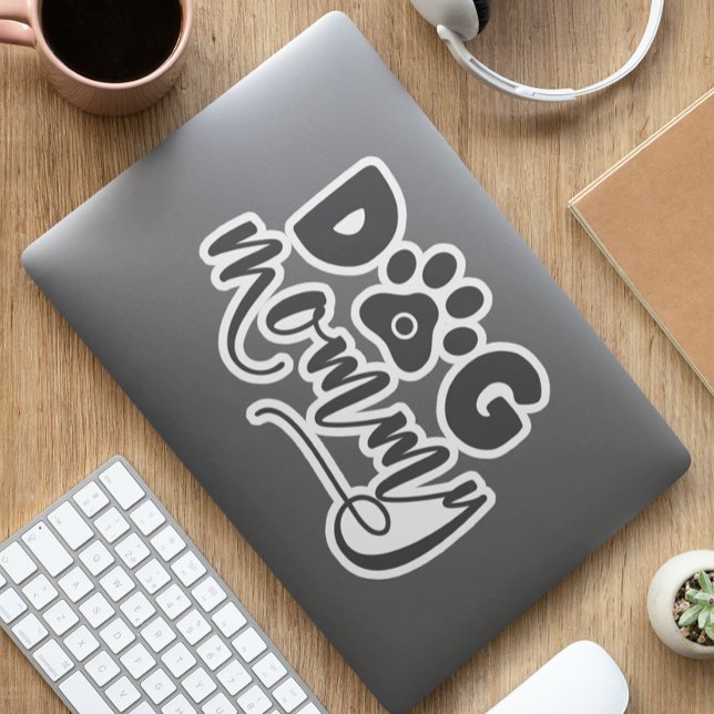 Pegatina Perro mami contour (Subido por el creador)