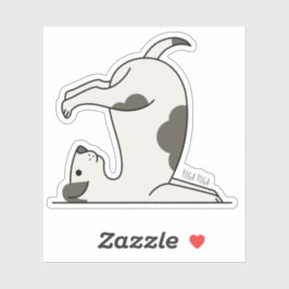 Pegatina Perro - Perro De Yoga Cuaderno Para El Perro, Aman