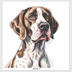 Pegatina Perro Pointer Inglés