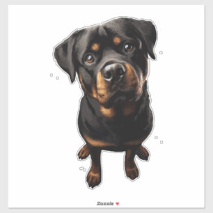 Pegatina perro rottweiler