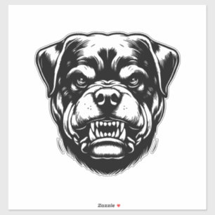 Pegatina Perro Rottweiler