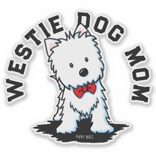 Pegatina Perro Westie (Anverso)