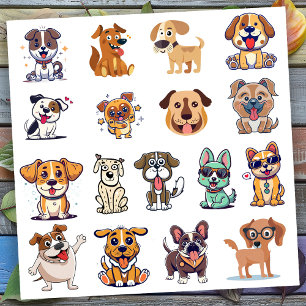 Pegatina Perros Divertidos Set 2
