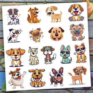 Pegatina Perros Divertidos Set 2