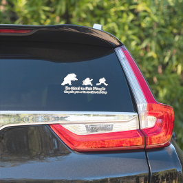 Pegatina Persiguiendo a la gente con Camión de Coche Cita G