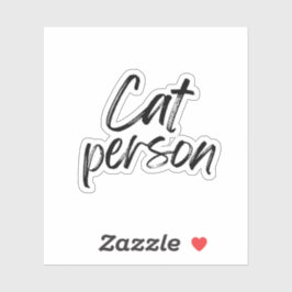 Pegatina Persona de gato