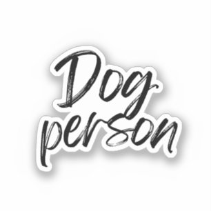 Pegatina Persona de Perro