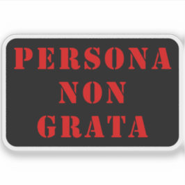 Pegatina Persona Non Grata (rojo)