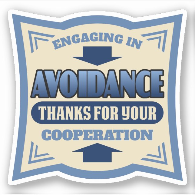 Pegatina Personalidad introvertida INTJ rojo anti social so (Anverso)