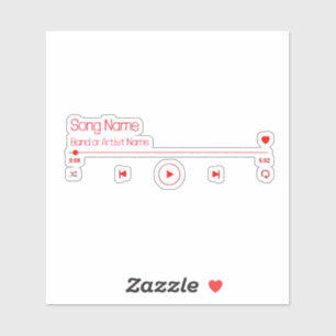 Pegatina Personaliza Tu Música Favorita