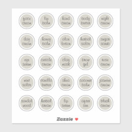 Pegatina personalizable de 1.14" Silver Birch Mini Jar cosm