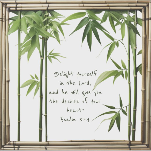 Pegatina Personalizable de bambú Bibe Verse Personalizado-C (Anverso)