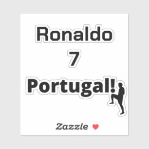 Pegatina Personalizable de jugador de fútbol de Portugal