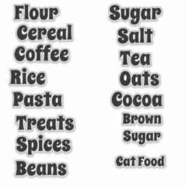 Pegatina Personalizable de tipos de letra retro divertido P