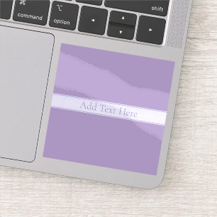 Pegatina Personalizable Elegante Lavanda Ligera Púrpura