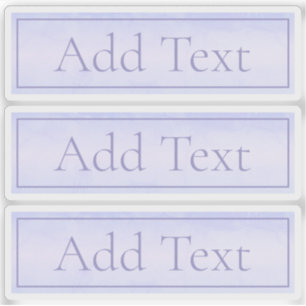 Pegatina Personalizable Elegante Lavanda Ligera Púrpura