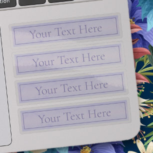 Pegatina Personalizable elegante Lavanda morado transparent
