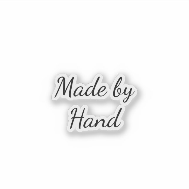 Pegatina Personalizable Hecho A Mano Transparente (Anverso)