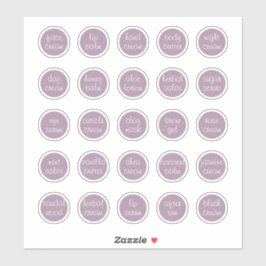 Pegatina personalizable Lavender de 1.14" Mini Jar Cosmétic